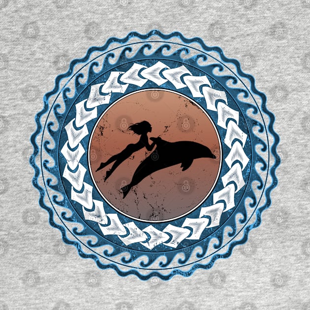 Dolphin Rider Maui by NicGrayTees